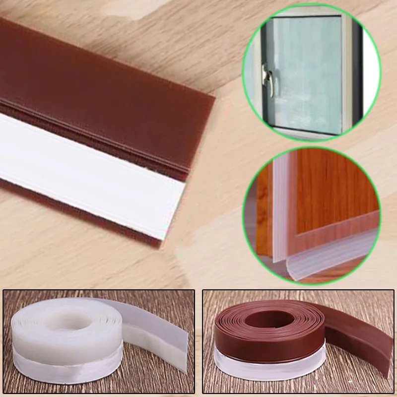 Силиконовая оконная дверная Нижняя уплотнительная лента под дверь герметичная