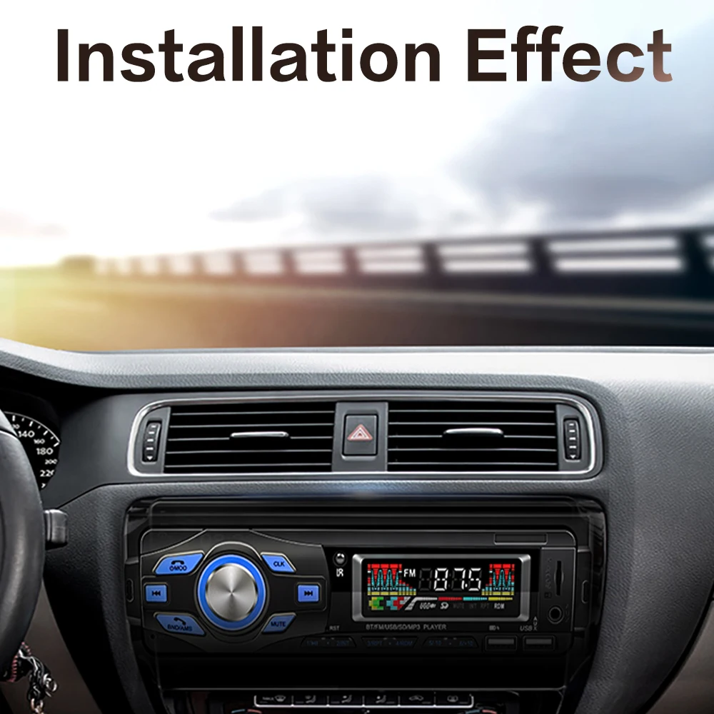 

ISINBOX Car Bluetooth MP3 Player Car Radio USB Stereo Bluetooth FM Radio MP3 12V Auto Electronics Radio Supports Voice Control