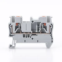 din rail terminal block pt 2 5 push in spring screwless electrical terminal strip block connector pt2 5 wire conductor 1 piece