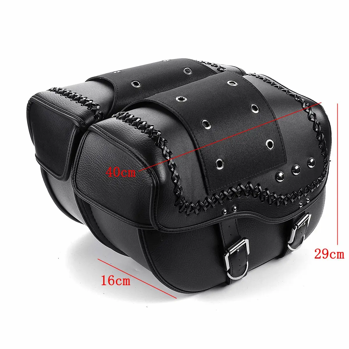 

Motorcycle Saddlebag PU Leather Waterproof Luggage Storage Bags Side Tools Pouch Universal For Honda/Yamaha/Suzuki