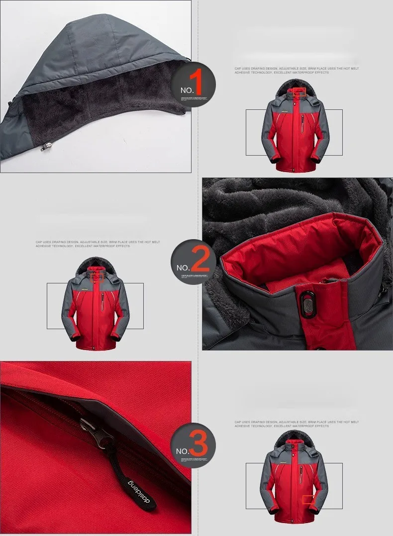 30 C FIT плюс толстый бархат вниз& парка пальто 6XL 7XL 8XL 9XL зимняя куртка мужская водонепроницаемая ветрозащитная chaquetas hombre