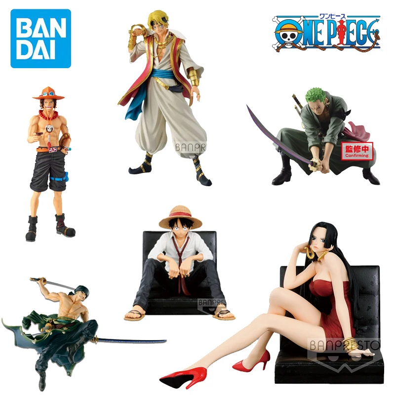 

Bandai ONE PIECE Monkey D. Luffy Portgas D Ace Sabo BoaHancock Authentic Figure Model Desk decoration collection gift memorial
