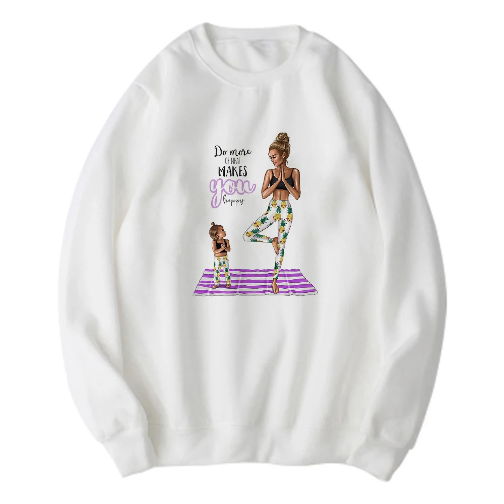 

2021 Super Mom Kawaii Hoodie Women Plus Size Sweatshirts Vogue White Pullover Harajuku Europe and America Ulzzang Women Clothes