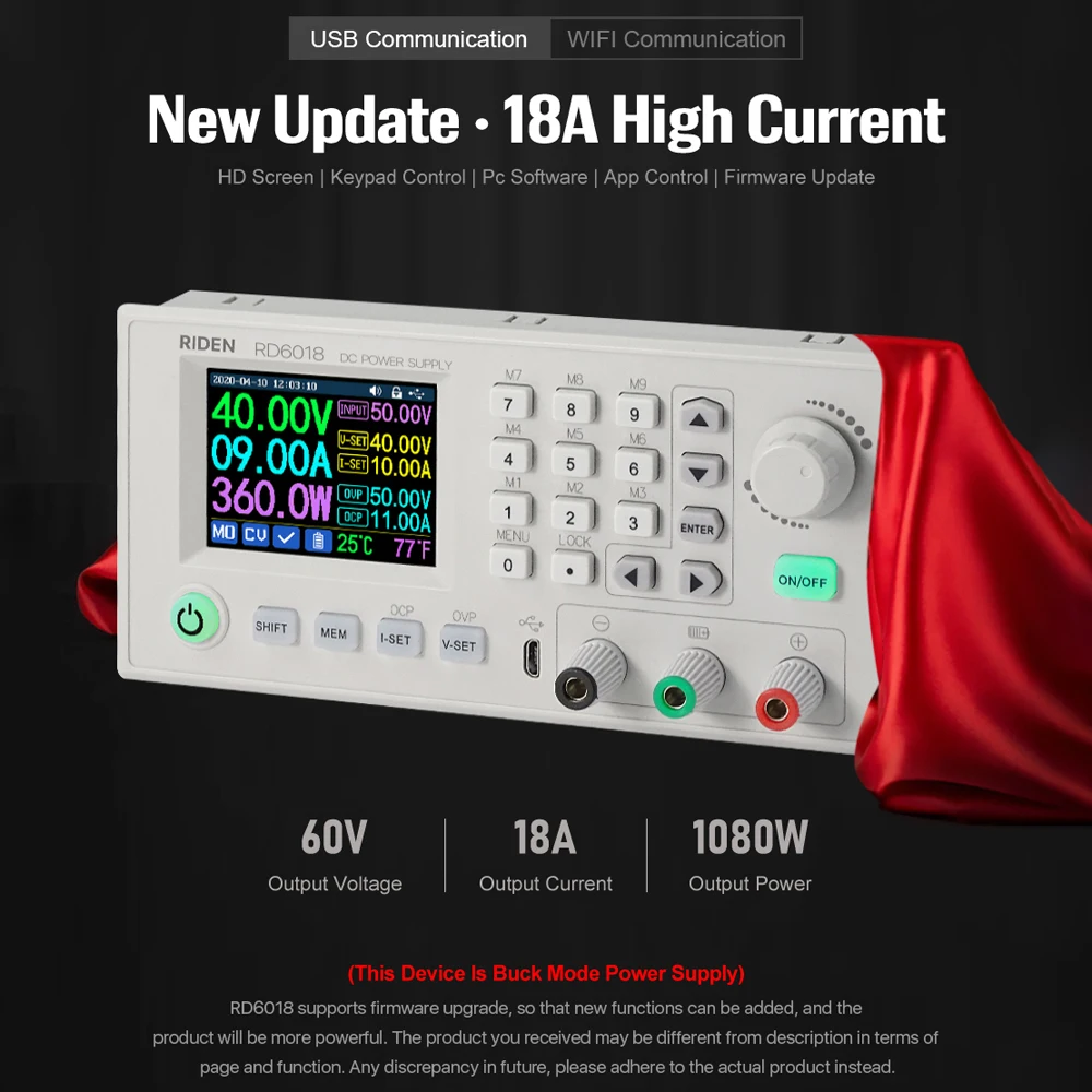 RD RD6018 RD6018W USB WiFi DC понижающий ток напряжения модуль питания преобразователь
