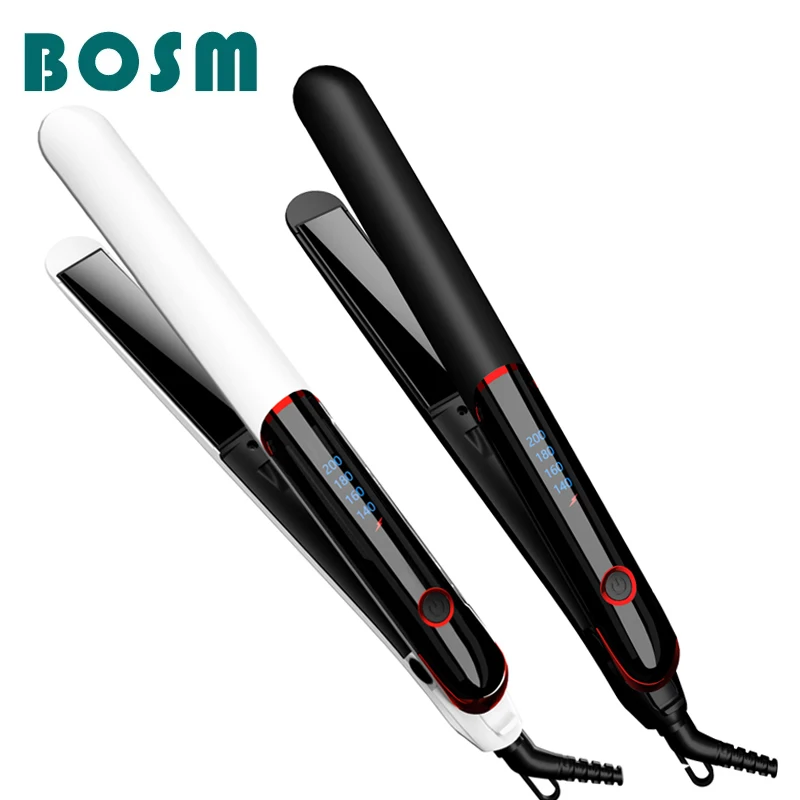 

Hair Straightener and Curler 2 in 1 Does Not Hurt Hair Anion Ceramic Curling Iron 4-speed Temperature Control for Quick Styling