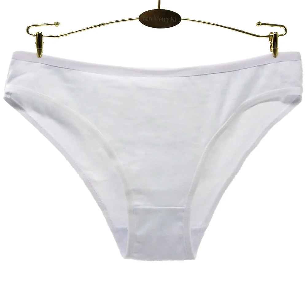 

Alyowangyina 6 pcs/lot 6 colour Hot Sale Solid Color Underwear Women Cotton Briefs Panties 89173