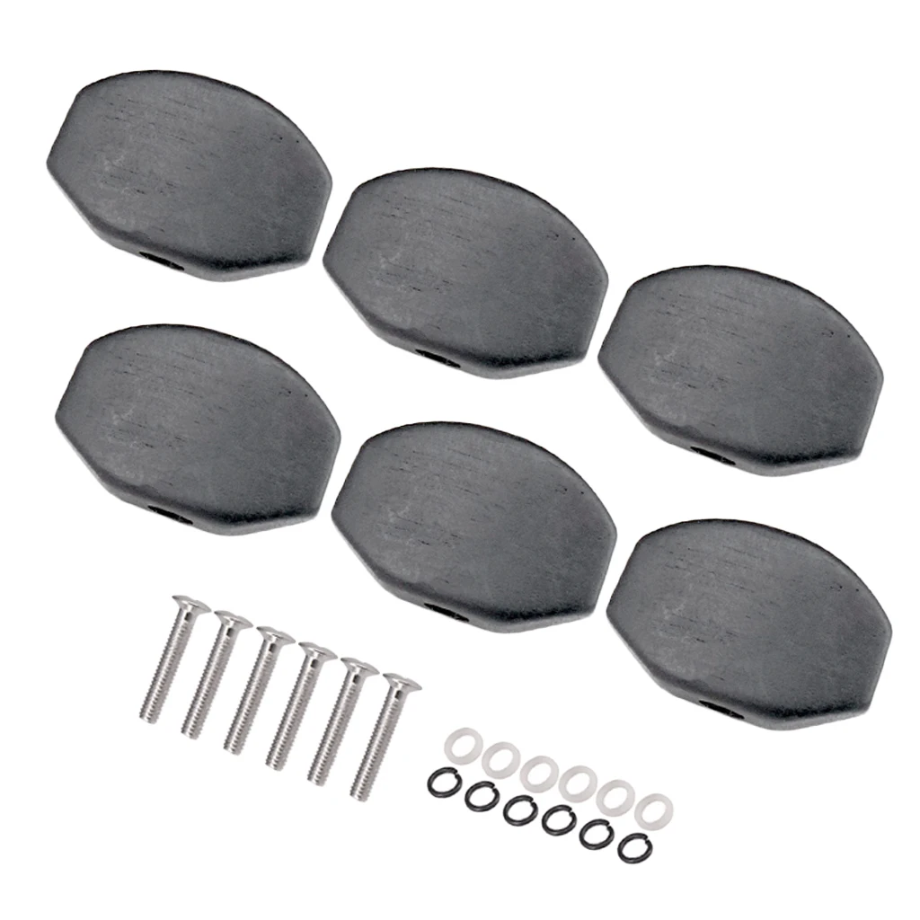 6x деревянные квадратные регулируемые колпачки машин кнопки для замены