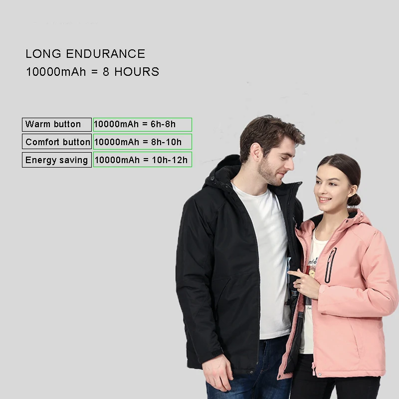 SAENSHING жилет с USB подогревом куртки для женщин походные улицы водонепроницаемая