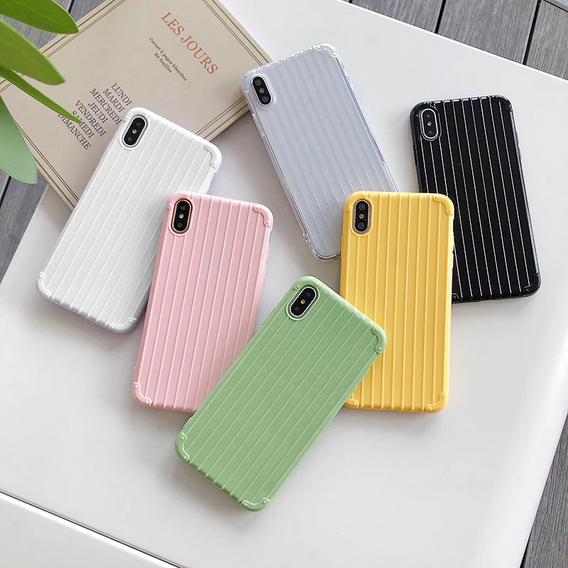 Силиконовый мягкий чехол для iphone 11 Pro Max 7plus 8x10 XS MAX XR конфетный розовый красный