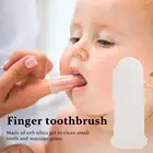 1 шт. детских пальчиковых зубных щеток Силиконовая зубная щетка очистки резины Детская щетка детей зубы чистыми Мягкая силиконовая детская зубная щетка