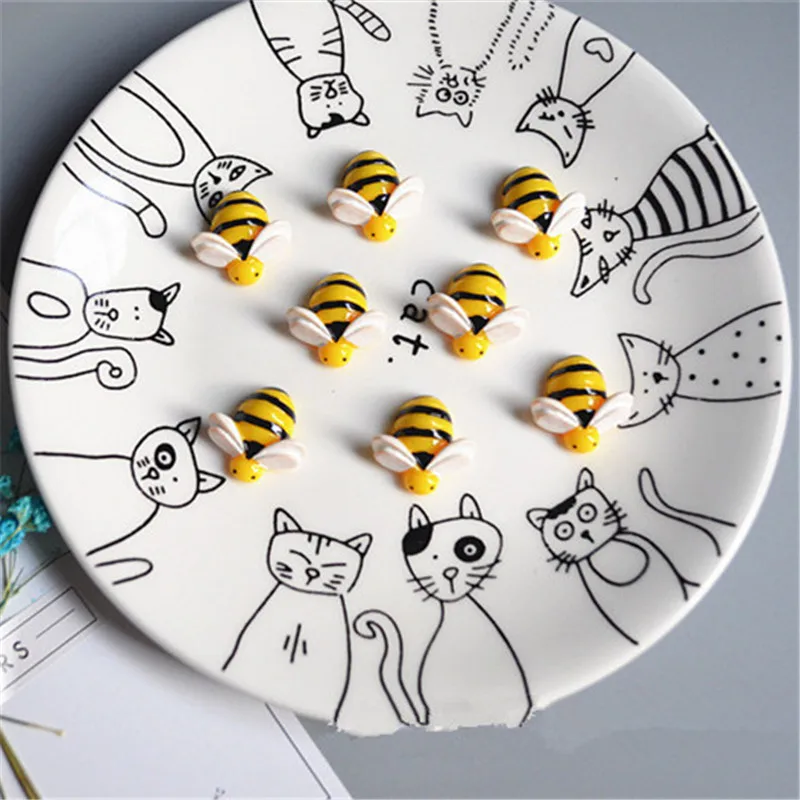 Новинка 5 шт./лот искусственные пчелы Лизун шармы игрушка для детей ролевые игры