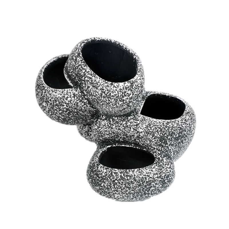 Многофункциональное украшение для аквариума скалы бонсай каменный горшок