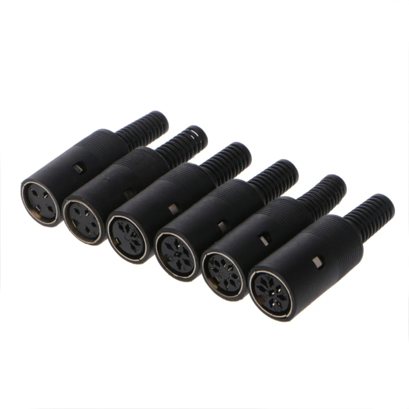 

Female DIN Plug Socket Connector 3/4/5/6/7/8 PIN Chassis Cable Mount 32CC