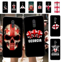 georgia flag phone case for vivo y91c y11 17 19 17 67 81 oppo a9 2020 realme c3