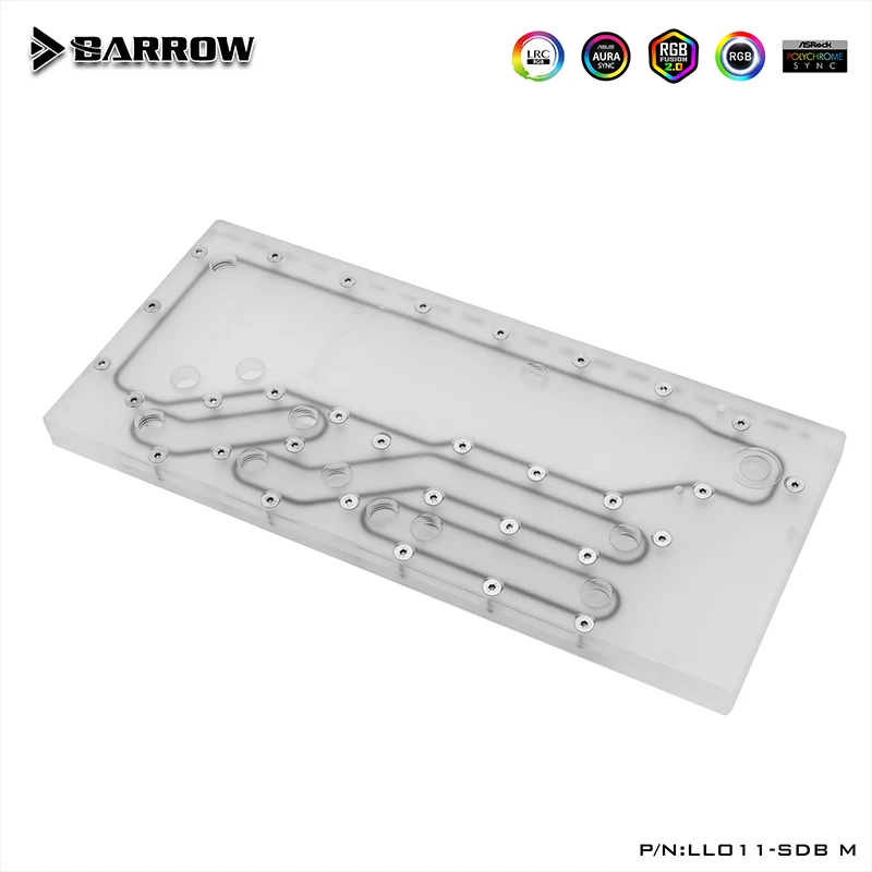 BARROW Distro plate для LianLi Lianli O11 MINI чехол дефлектор водной дорожки с водяным охлаждением