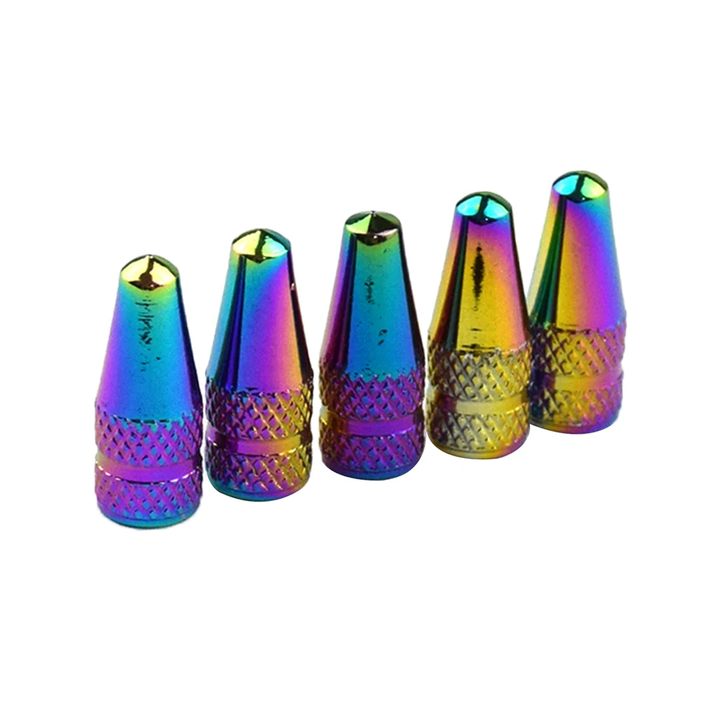 

10x Rainbow Color Valve Cap Anti- Truck Wheel Tire Valve Stem Caps