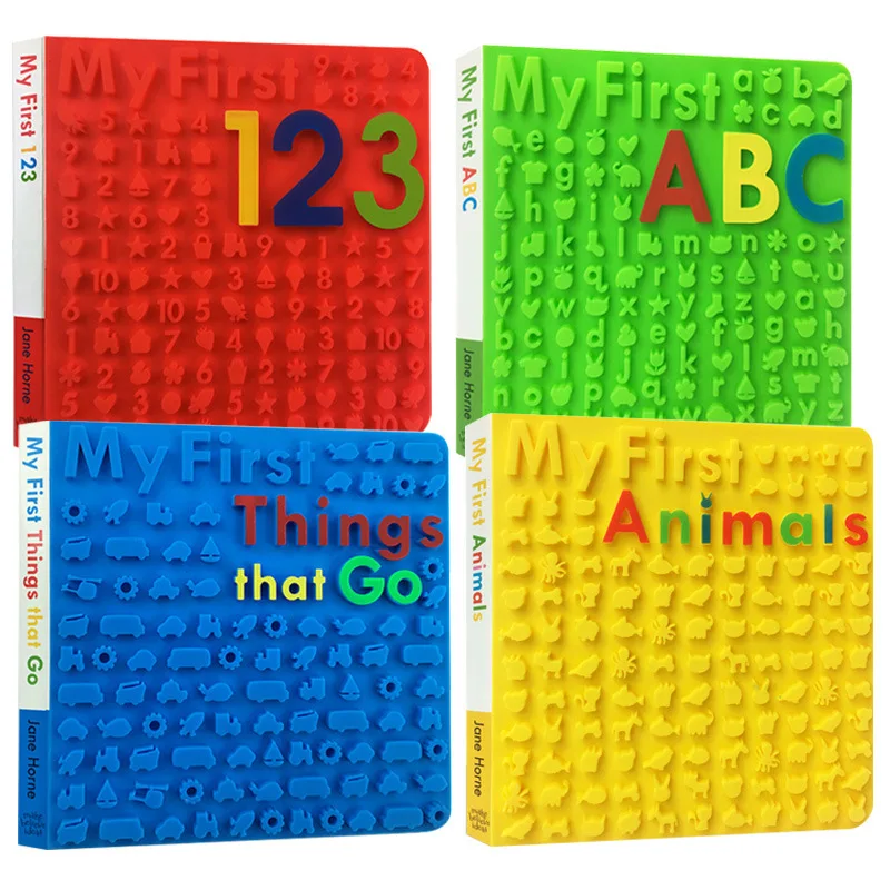 

4 Books/Set My First Things That Go 123 ABC ANIMALS English Original Picture Book For Baby Early Childhood Best Gift