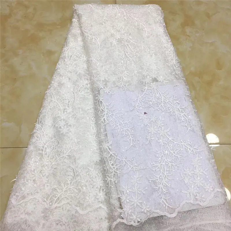 Новинка 2020 африканская кружевная ткань вышитый Золотой нигерийский гипюр для