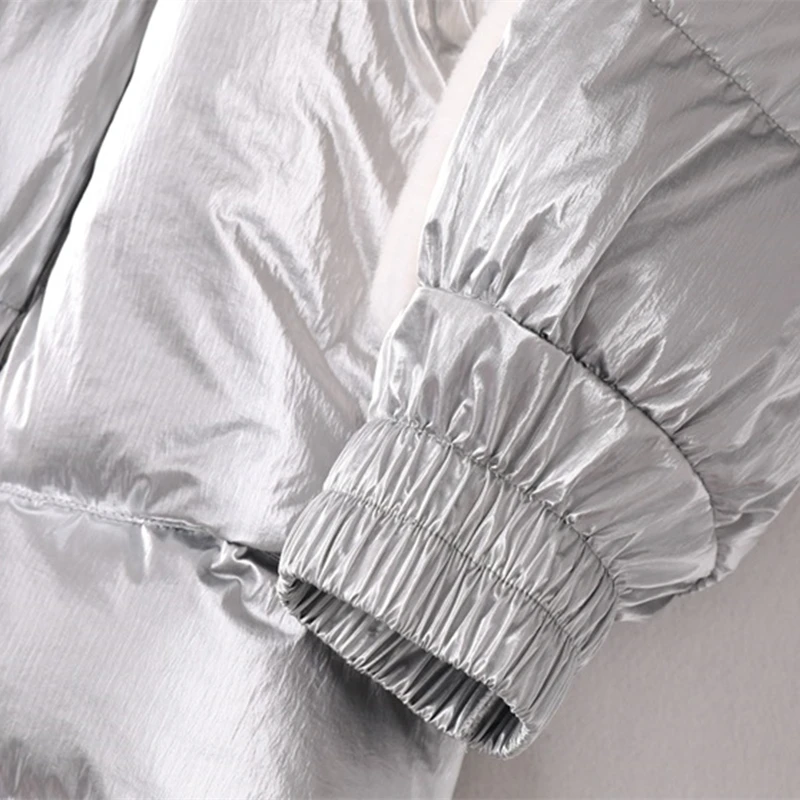 Новая женская одежда пуховые строчки гранулы комбинированный мех шуба короткая