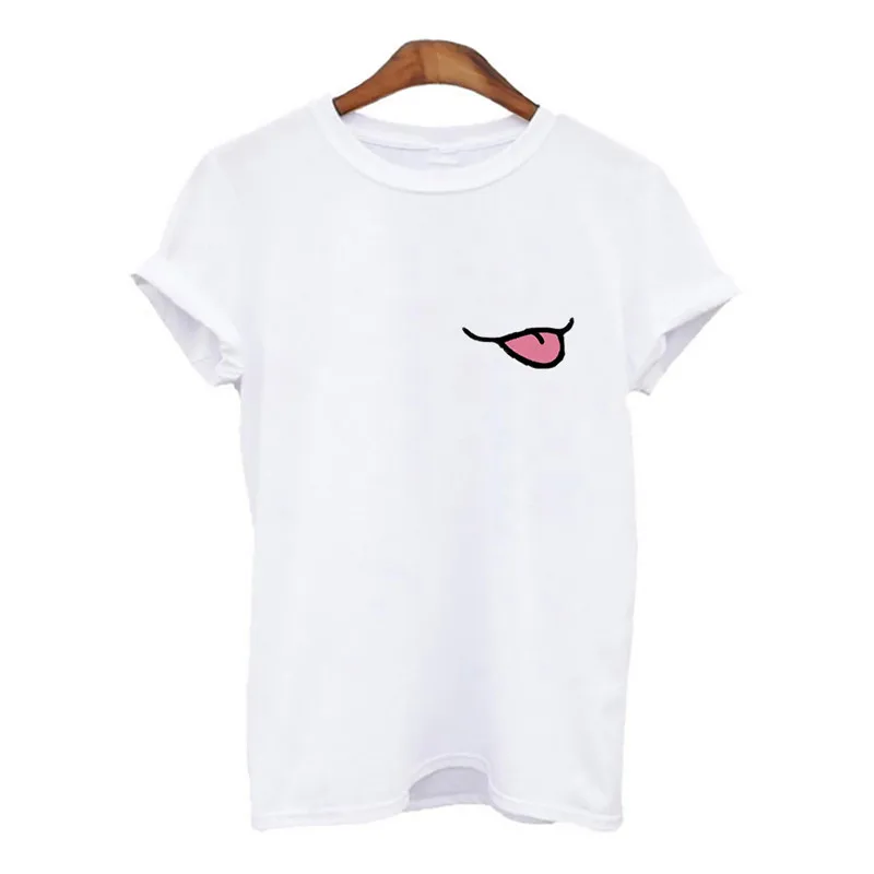 

2021 Women Simple T-shirts Kawaii Cat Painted Pattern Short Sleeve O-neck Casual Harajuku Tops Tees
