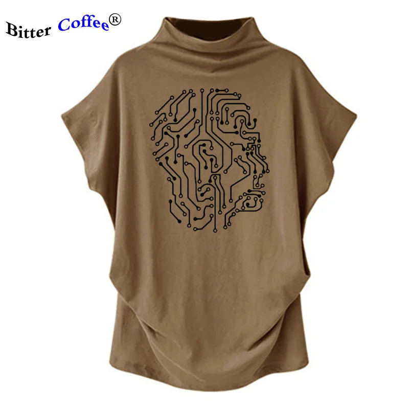 Футболка Summner женская с рукавом летучая мышь Свободный Топ из 100% хлопка крутая