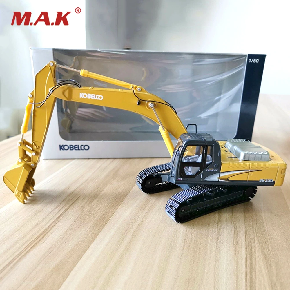 

Collection diecast 1:50 SK330-8 Excavator Yellow Diecast Alloy Cars Models Trucks Toys Bike for kids children