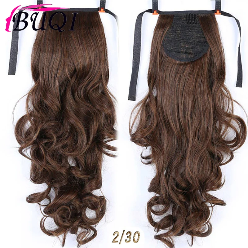BUQI 22 ''длинный кудрявый хвост для черных женщин винно-красные волосы