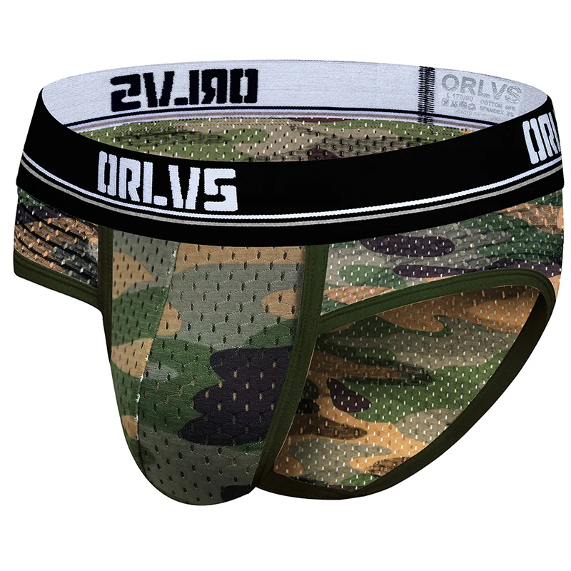 ORLVS Мужское нижнее белье сексуальные плавки jockstrap Cueca Tanga Slip Homme Kinckers для мужчин Ropa