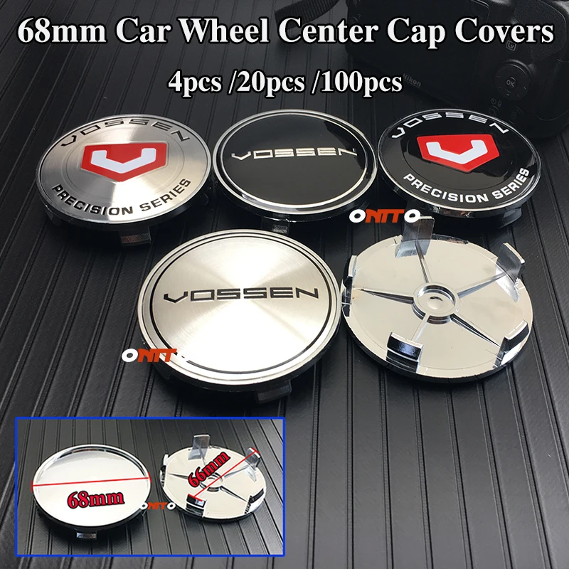 

4pcs 20pcs 100pcs 68mm 65mm for Vossen Logo Car Wheel Rim Center Hub High Caps Badge Covers Emblem Stickers Accessories Styling