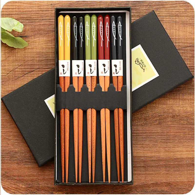

5 Pairs Japanese Style Bamboo Sushi Chopsticks Tableware Top Grade Chinese Natural Bamboo Joint Chopsticks Eating Tools