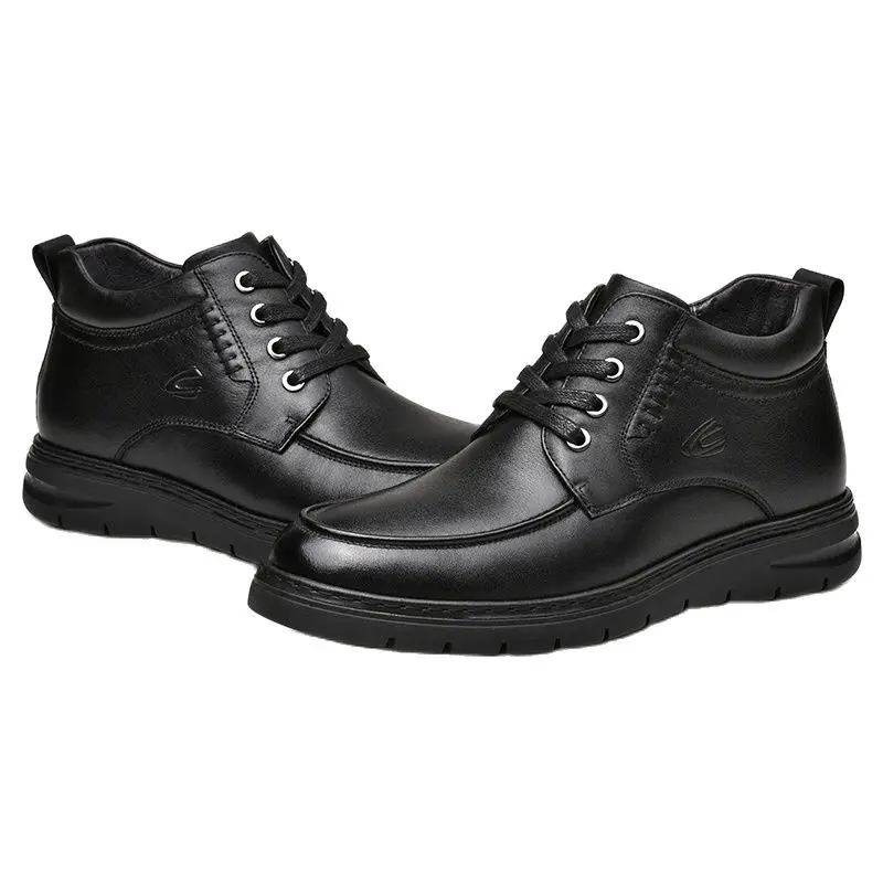 Мужские Винтажные ботинки Camel Active черные водонепроницаемые ботильоны из