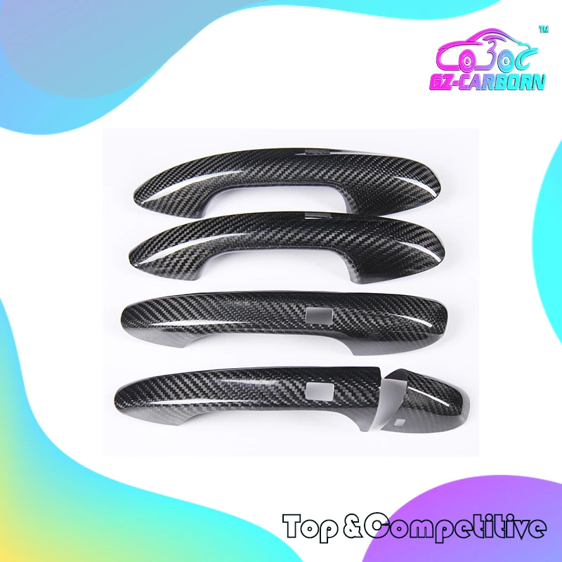 

Door Handle Cover Stickers 2016+ For Mercedes Benz B C E S GLB GLC GLE CLS EQC Class W205 4 Door Real Dry Carbon Fiber LHD/RHD