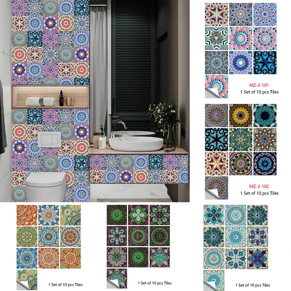 Имитация Плитки пола Настенная Наклейка для кабинета кухни ремонт дома ПВХ Декор