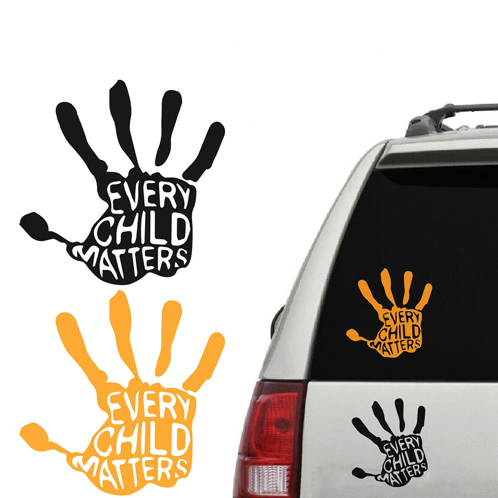 

5inch Every Child Window Handprint Car Styling 3D Cartoon Motorcycle Body Decoration Personality Laptop Sticker