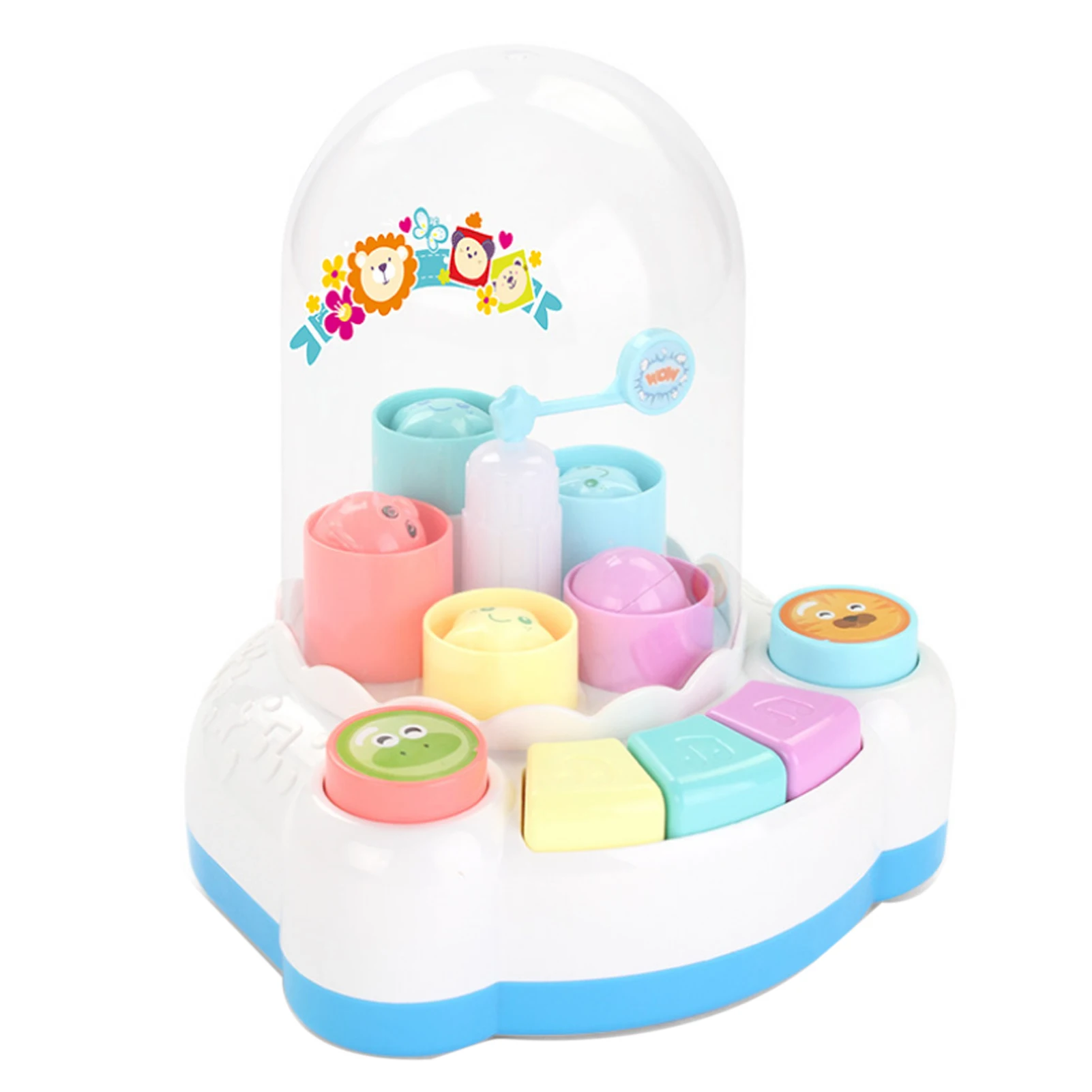 

Children Funny Jumping Six-key Piano Newborn Practical Attractive Interesting Stylish Multifunctional Music Educational Toy