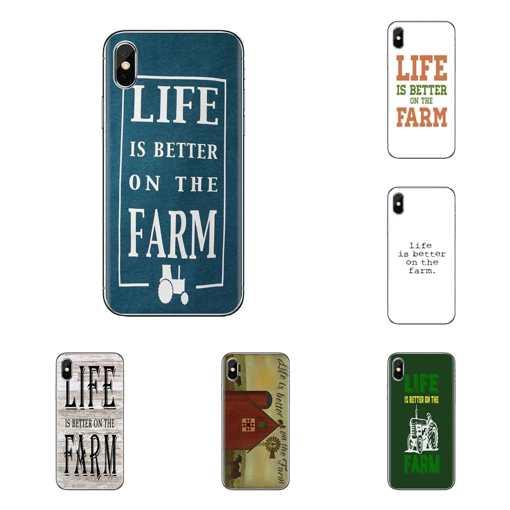 Прозрачный чехол из термопластичного полиуретана жизнь лучше на ферме стены