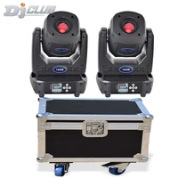 dj spot 100w led moving head dmx light with flight case lyre gobo projector mobile heads super bright for disco party bar dance