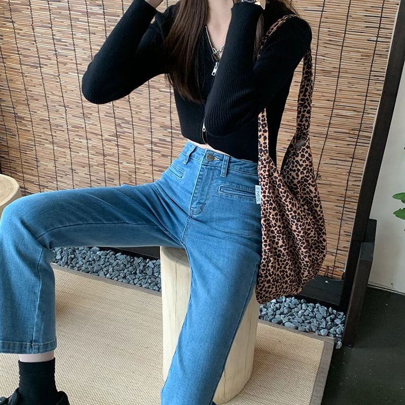 

Spring Autumn 2021 New Spring Jeans Woman High Waist Femme Pencil Jeans Denim Skinny Trousers Pants Women Bottom Jeans