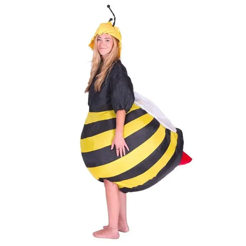 

Inflatable Bumble Bee Costumes Women Men for Adults Party Carnival Cosplay Dress Blowup Outfits Halloween Purim Suits Hen Stag