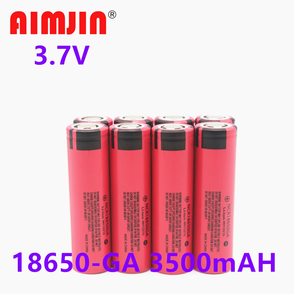 

4 PCS 18650 Battery 3.7V 3500mAh NCR 18650GA Rechargeable Battery High Discharge Lithium-ion Batteries For Electronic Cigarette