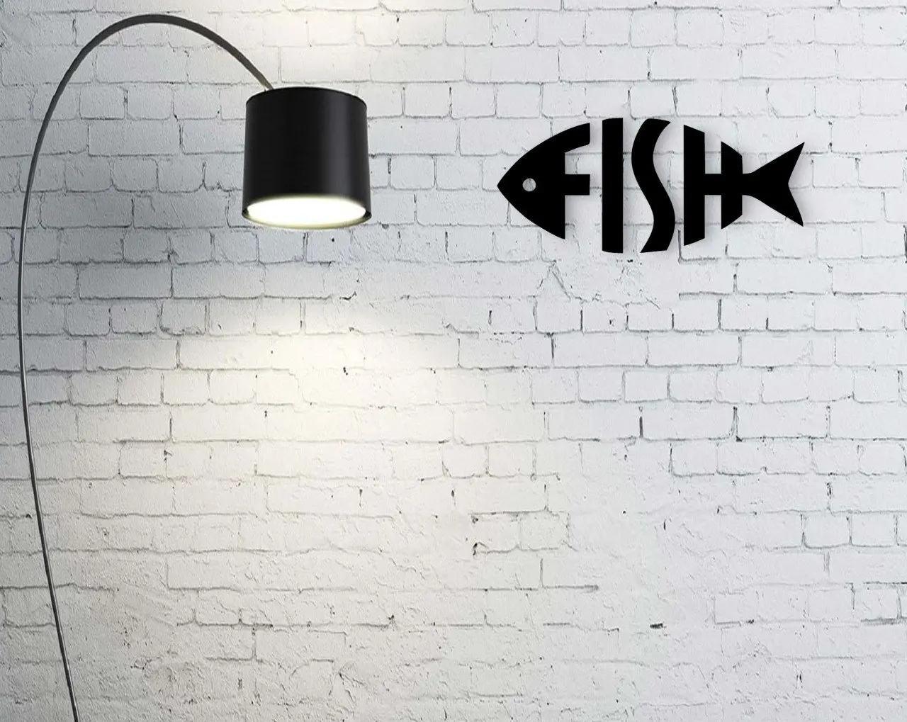 

BK домашний дизайн в виде рыбы деревянная стена постмодерн удобное надежное настенное украшение подарок простой крутой черный цвет