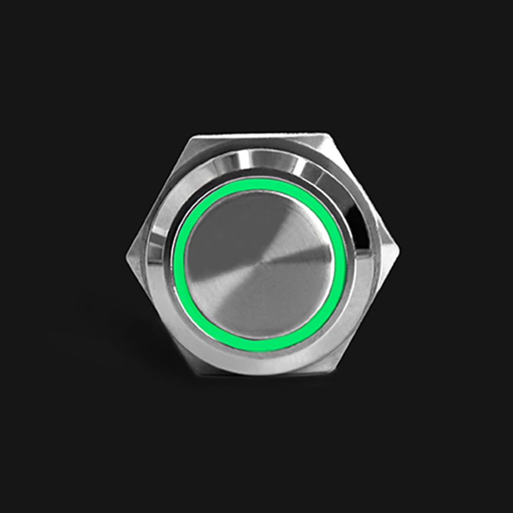 

Водонепроницаемый металлический кнопочный переключатель 12/16/19/22 мм красного/синего цвета