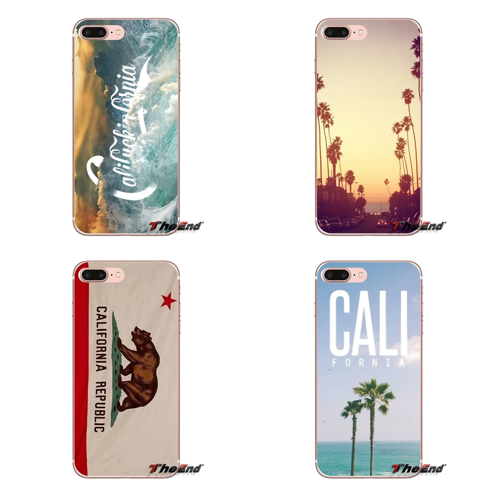 Калифорния флаг дерева прозрачный мягкий чехол Чехлы для Xiaomi Redmi 4A 4X3 S Note 3 4 5 Pro 5A mi