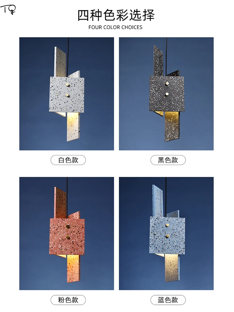 Скандинавский промышленный художественный декор цементная Подвесная лампа для