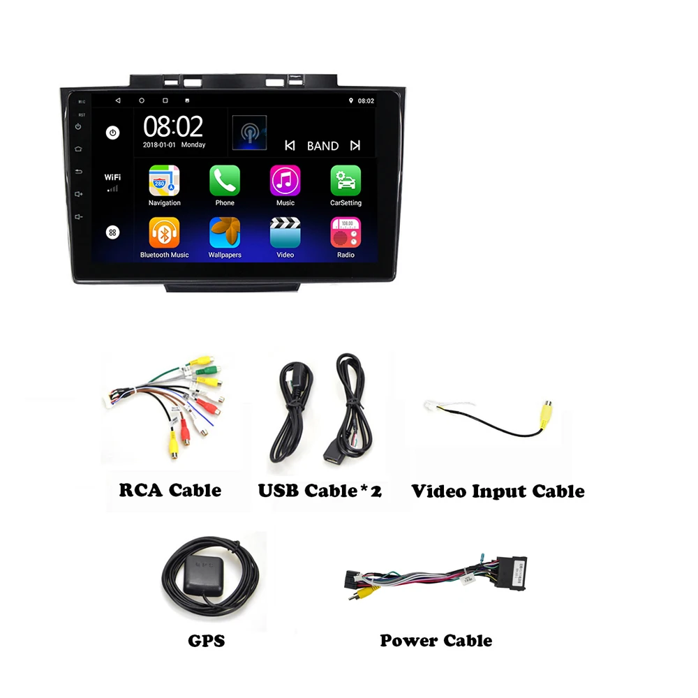 9-дюймовый 2 din Android 9 1 для Haval Hover Greatwall Great wall H5 H3 2013-2018 автомобильный радиоприемник с
