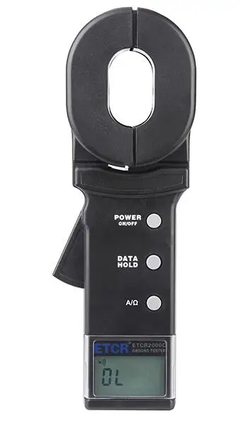 

ETCR2000C Digital Clamp On Ground Earth Resistance Tester lightning protection grounding measurement 0-1000ohm 0-30A
