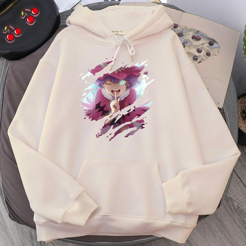 Толстовка мужская с принтом клевера свитшот японским аниме в стиле Харадзюку