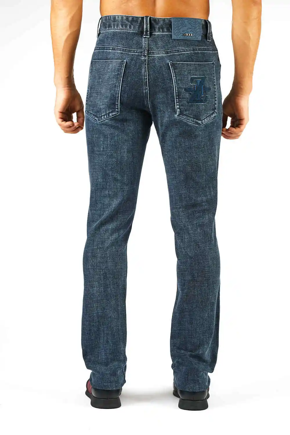 

Джинсы хлопковые унисекс с вышивкой, средней талией, 31-38