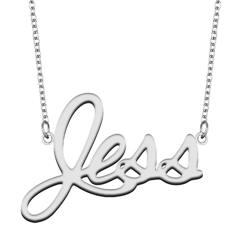 Jess Custom Name Necklace Customized Pendant Choker Personalized Jewelry Gift for Women Girls Friend Christmas Present