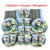 44pcs cartoon disney toy story kid birthday party tableware cups plates napkins baby shower decoration for family party supplies